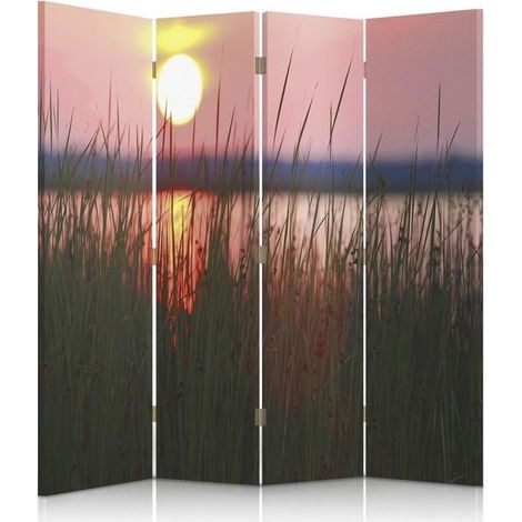 Paravento bilaterale, Tramonto sul lago - 145x170 (1/5)