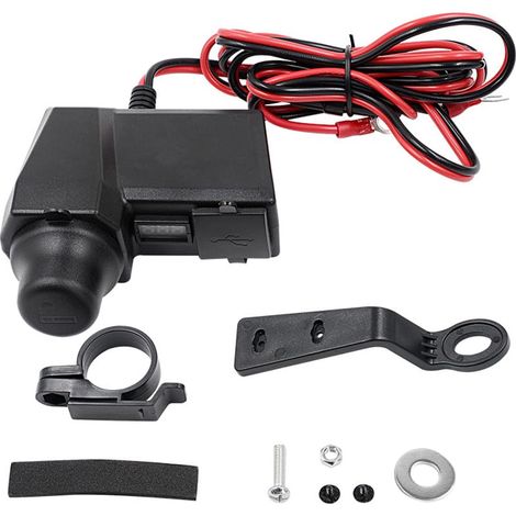Chargeur USB pour moto, adaptateur de chargeur marin et camion, chargeur de téléphone portable, adaptateur allume-cigare, chargeur USB multifonctionnel pour motos, bateaux et camions (1/5)