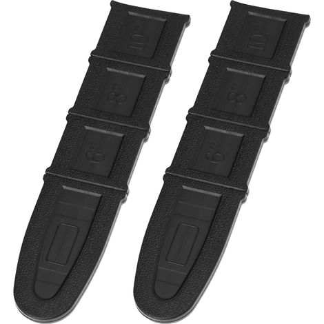 Lot de 2 protège-chaînes de tronçonneuse de 25,5 x 6 cm en plastique pour protéger le guide-chaîne et la chaîne (1/5)