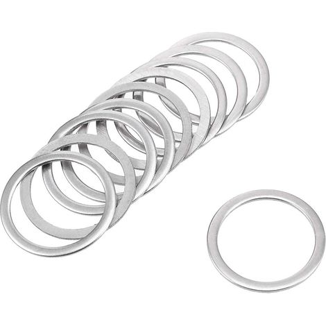 50 Pcs 16mm x 20mm x 0,8mm Rondelle Plate en Acier Inoxydable 304 pour Boulon à Vis (1/5)