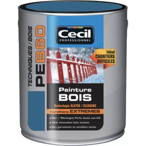 Peinture Bois Cécil Professionnel PEB60 Bleu océan 2,5 L (1/3)