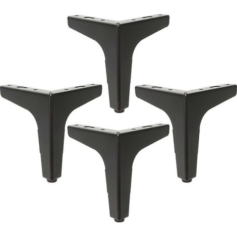 Ensemble de meubles 4 pièces avec pieds de meuble triangulaires, pieds de remplacement robustes pour meubles (1/5)