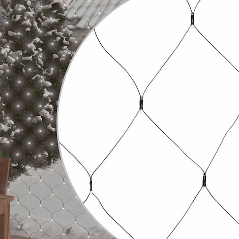 Filet lumineux blanc froid de Noël 3x2 m 204 LED-Décoration de Fête pour Noël Int/extérieur 381914 (1/5)