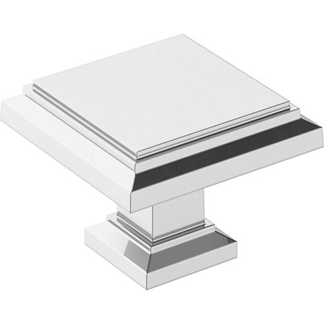 Bouton d'armoire Chrome poli Longueur 32 mm Nommer 1 lot Bouton de tiroir Quincaillerie d'armoire (1/5)