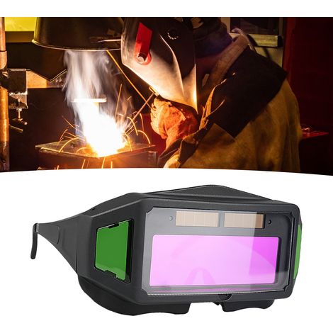 Selbstverdunkelnde Schweißerbrille, UV-beständig, blendfrei, automatisch abdunkelnd, solarbetrieben (1/5)