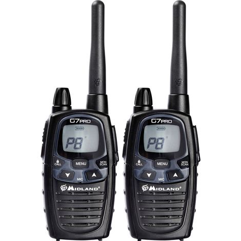 Midland G7 Pro Twin C1090.13 PMR/LPD-Handfunkgerät 2er Set (1/2)