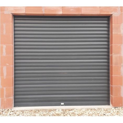 Rideau Métallique Gris RAL7016 Motorisé 220V Lames Pleines 7/10ème L4500 H2500 PREMIUM Gris RAL7016 (1/3)