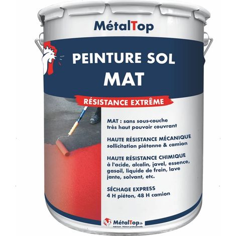 Peinture Sol Mat - Vert blanc - RAL 6019 - 5 L - Métaltop
