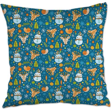 Housse de coussin moderne design cachée zippée pour Noël, l'Action de grâce, anniversaire, la Fête des Mères (1/5)