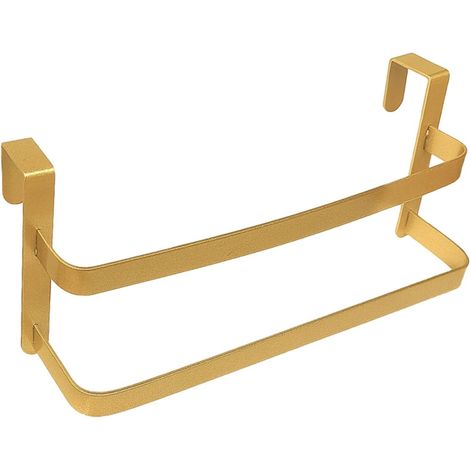 Lot de 2 crochets de porte en métal faciles à installer, porte-serviettes pour cuisine, salle de bain, cintres peu encombrants, pour peignoirs, manteaux, tabliers, etc (1/5)