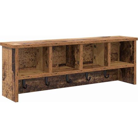 Maison Exclusive - Wandmontierter nachttisch Altholz 75 x 16 x 26