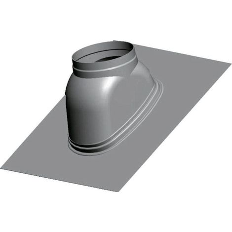 Wolf piastra per tetto DN125 tetto inclinato 25-45Gr grande formato 500x500mm, rosso-marrone, facciata, 2651657