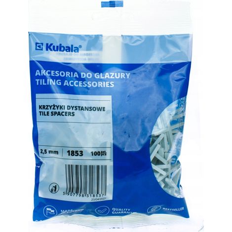 Distanziatori per piastrelle KUBALA 2,5 mm 100 pezzi 1853