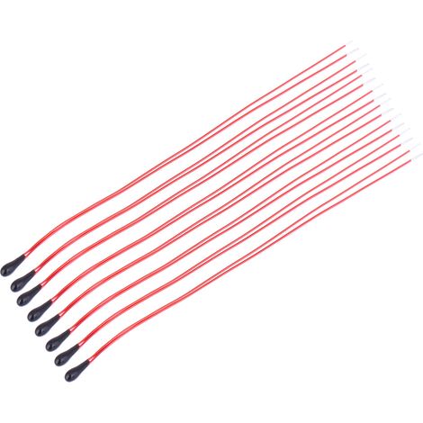 Thermistance NTC MF52B, haute sensibilité, avec fil émaillé de 60mm, 10K, 10 pièces