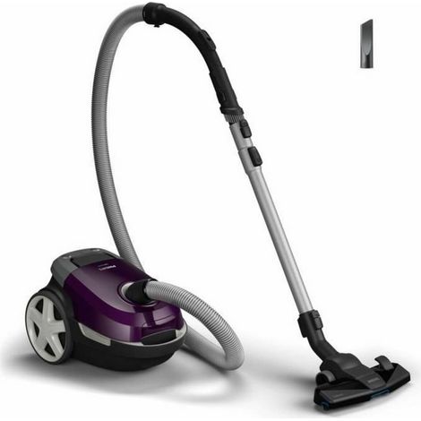 Aspiradora vertical con bolsa - PHILIPS - XD3100/06 - 900 W - 79 dB - Violeta (1/4)