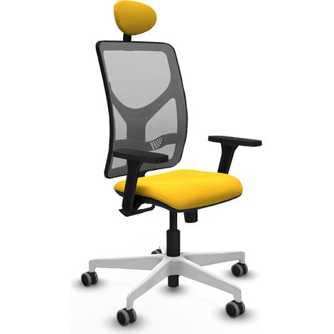 Sedia da ufficio piqueras y crespo Motilla giallo similpelle (1/2)