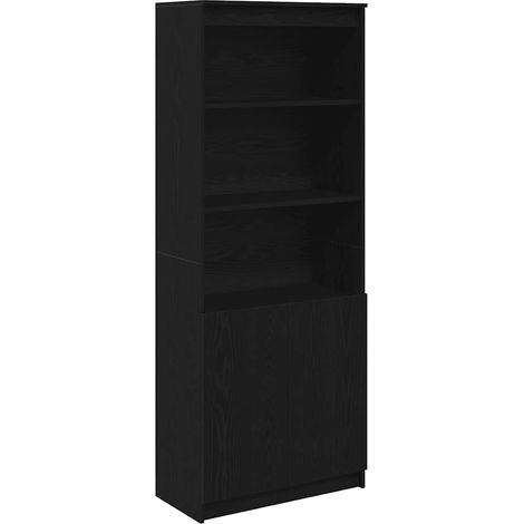 Maison Exclusive - Aparador alto roble negro 70x35x180 cm madera