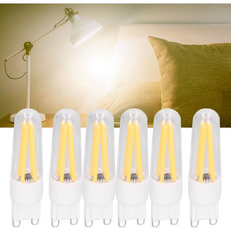 G9-Glühbirnen (10er-Packung), kleine G9-Glühbirnen mit langem Glühfaden und warmweißem Licht, Spezialglühbirnen für Pendelleuchten, Deckenleuchten, Wandleuchten und Tischlampen, 10er-Packung im Angebo (1/5)