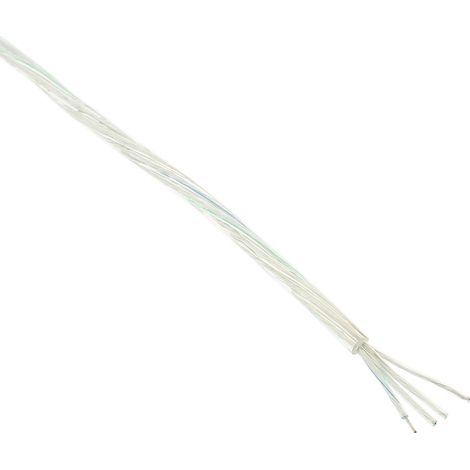 Câble rond transparent 4x0,50mm RGB argent, 1m