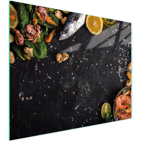 Glasschneidebrett 52x40 Fisch