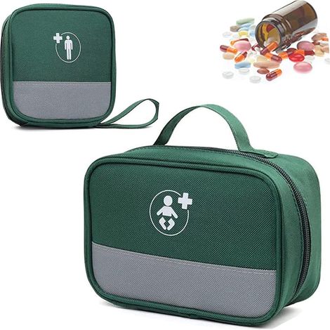 2 Pices Familial Bote  Mdicaments, Familial Premiers Secours Portable Bote Mdicale, Tanche De Grande Capacit Trousse De Mdecine, Pour Les Dplaceme (1/5)