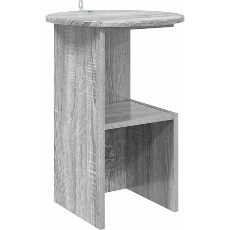 Maison Exclusive - Beistelltisch Graues Sonoma Ø 39,5 x 55 cm Hol