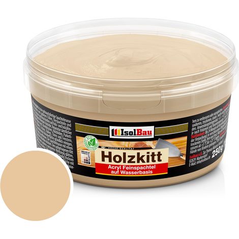 Holzkitt Spachtelmasse Holzspachtelmasse Innen Außen 250g Buche Natur ( Nr. 25 ) (1/5)