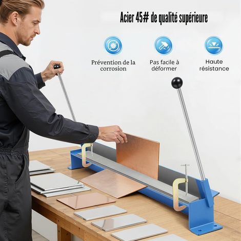 Cintreuse de tôles pivotante 36" Banc pliant 1000 mm 135° Plieuse pour tôles jusqu'à 1,2 mm