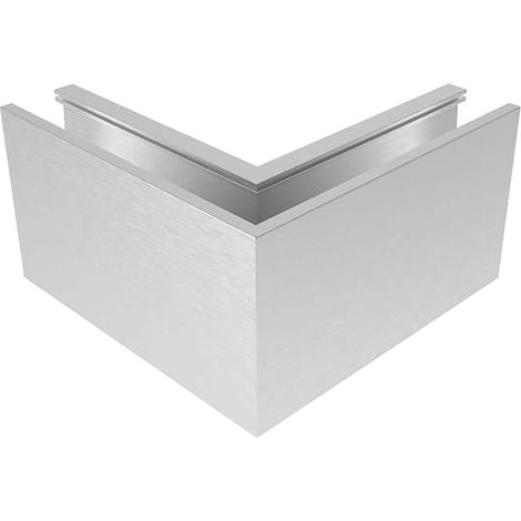 Economy Innenecke für Bodenprofile Eco 0004, Aluminium silber eloxiert (1/2)