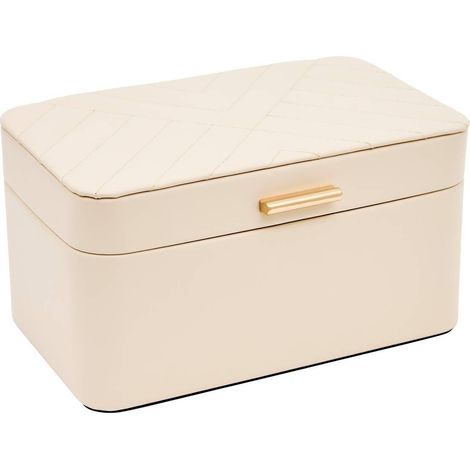 Boîte à Bijoux de Voyage "Natty" 20cm Blanc (1/5)
