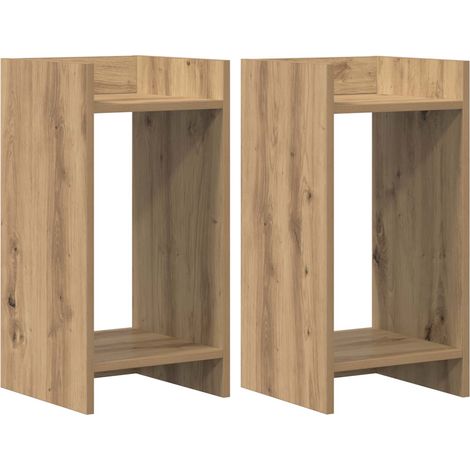 Maison Exclusive - Supporto per piante 2 pz Rovere Artigianale 30 x 30 x 60 cm (1/5)