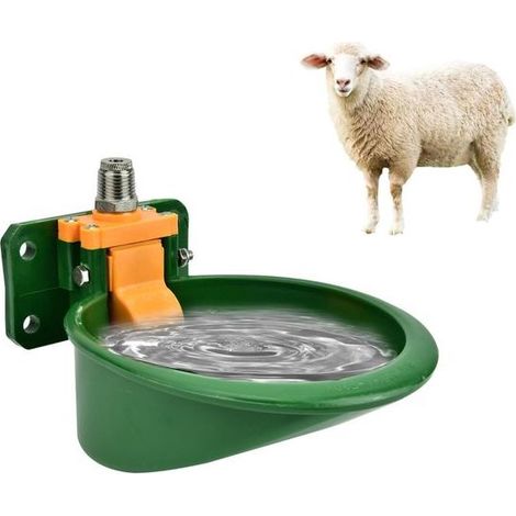 – Abreuvoir automatique pour porcs et chèvres – Fixation murale – Surface lisse 360° – Débit d'eau automatique – Plastique haute qualité (1/5)