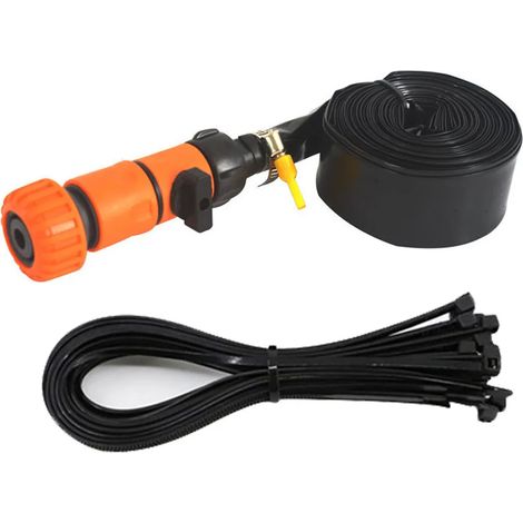 Arroseur pour trampoline sûr et facile à installer, idéal pour les jeux d'eau en extérieur des enfants, jouet amusant pour les garçons et les filles dans leur jardin pendant l'été - Orange, Taille : L (1/3)