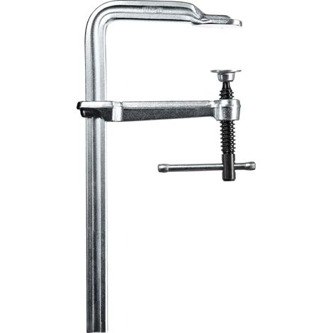BESSEY GS30K Morsetto a vite, larghezza di serraggio 300 mm, profondità della gola 140 mm, impugnatura a ginocchiera per una facile trasmissione della forza durante il serraggio, peso 1,79 kg