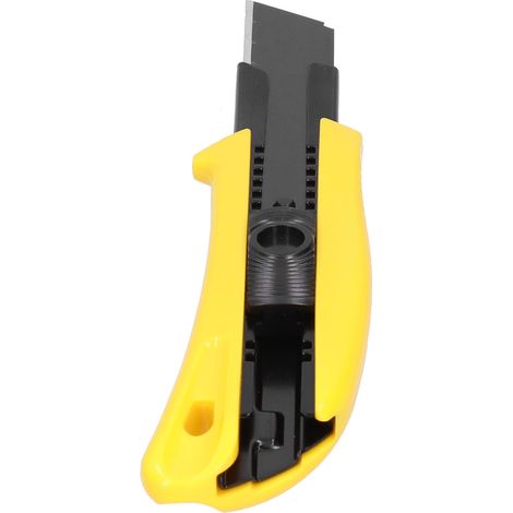 Cutter rétractable acier auto-bloquant 22mm, couteau à papier, outil de découpe bricolage, boîte carton, lame de précision, manuel. (1/5)