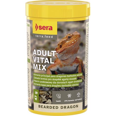 Sera Bearded Dragon Adult Vital Mix - Alimento Principal para Dragones Barbudos Adultos