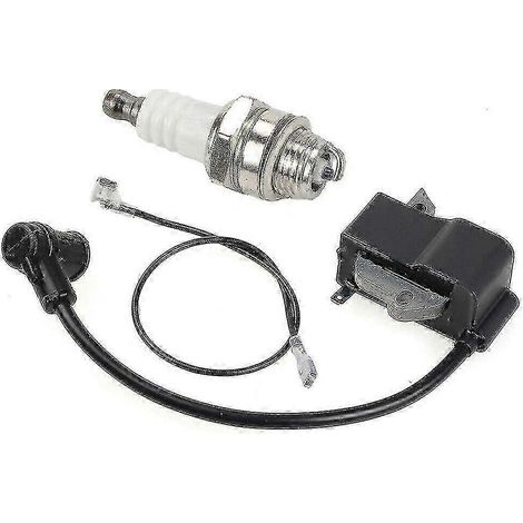 Ignition Coil+ Spark Plug Fits Stihl Hs75 Hs80 Hs85 Hl75k Fs75 Fs80 Fs85( ) (1/4)