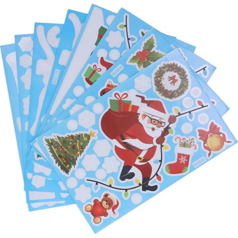 Autocollants de Noël DIY - Créations Mignonnes et Décorations Festives pour Vitres