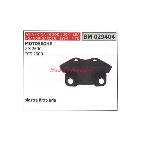 Luftfilterplatte CINA Kettensägemotor ZM 2600 TCS 2600 029404