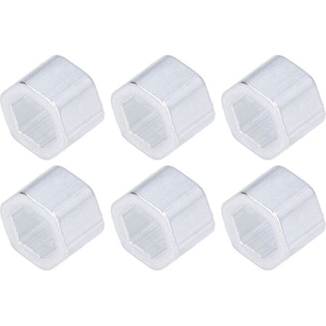 12 entretoises hexagonales en aluminium, résistantes à la corrosion, pour arbre moteur, diamètre intérieur 8 mm, 3520‑4012‑0080, longueur 8 mm (1/5)