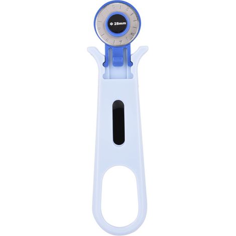 Couteau rotatif rond 28mm bleu pour tissu, outils de couture et artisanat, lame de coupe circulaire, accessoires de couture. (1/5)
