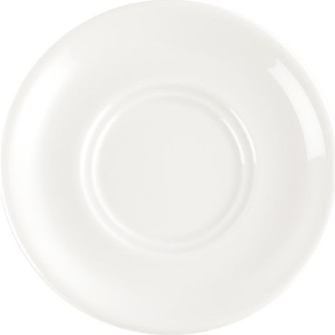 Soucoupes blanches 150 mm Churchill - Lot de 24