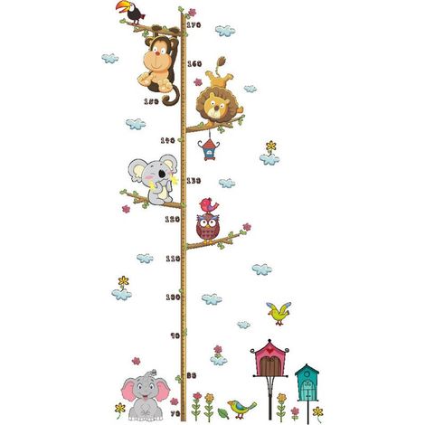 Ruban Mesureur Montgolfière Animaux Autocollants Muraux Mural S (1/4)