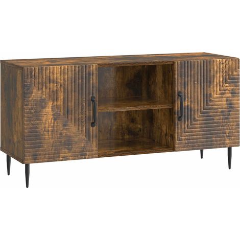 Mobile TV Rovere Fumo 102 x 34,5 x 50 cm Legno ingegnerizzato vidaXL