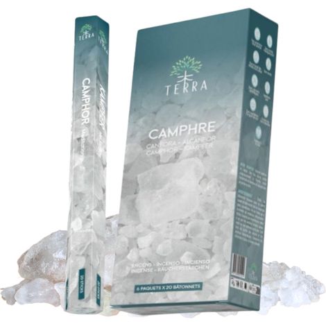 Terra Camphor incienso de cámfora 20 piezas (1/4)