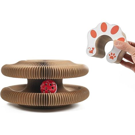 Magic Scratching Post Foldable Cat Toy with Bells (1/5)