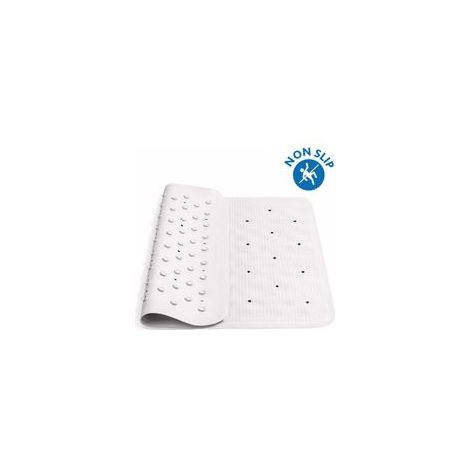 Tapis de bain antidérapant blanc à picots (1/5)