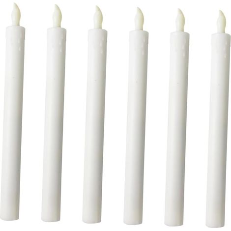 6pièces Lot de Bougies LED Longues Imitation Bougies (1/5)