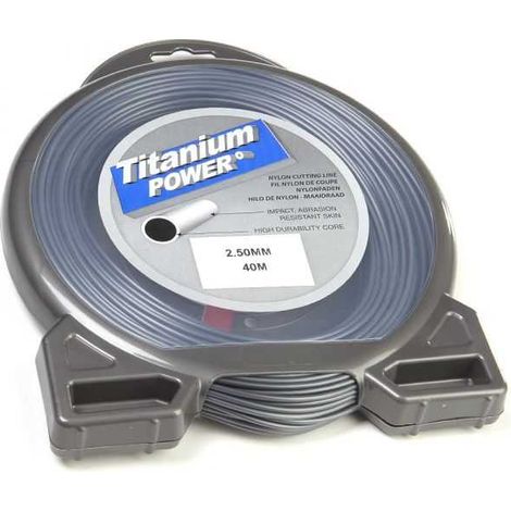 Fil Titanium 2,5 mm x 40 m, rond, bi-matière, blister (1/5)