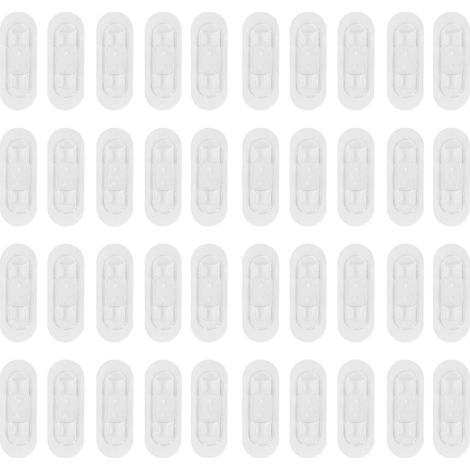 40 Pièces Attaches Câbles Adhésives Invisibles, Organisateur Fils pour Bureau Voiture Maison, Colliers Sangles sans Perçage (1/5)